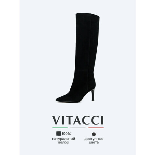 фото Ботфорты vitacci, размер 38, черный