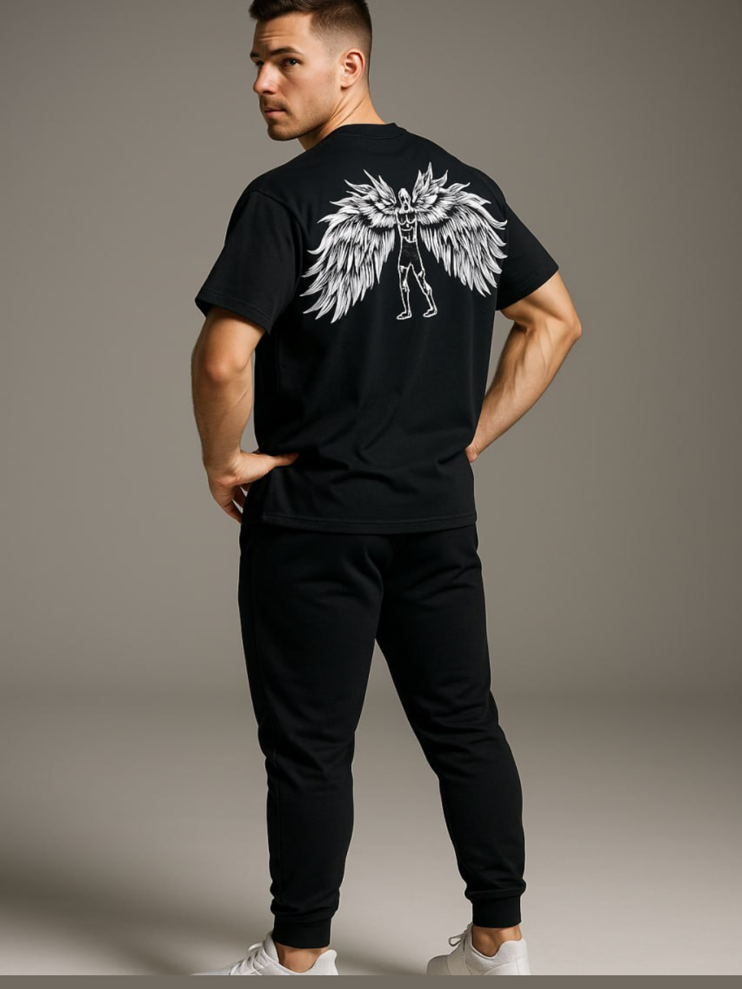 Футболка L, 1 шт., размер L-2XL, black-001