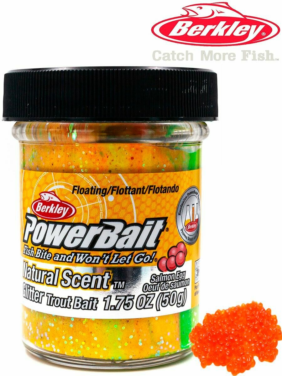 Паста Berkley PowerBait Natural Scent Trout Bait Salmon Raindow 50g