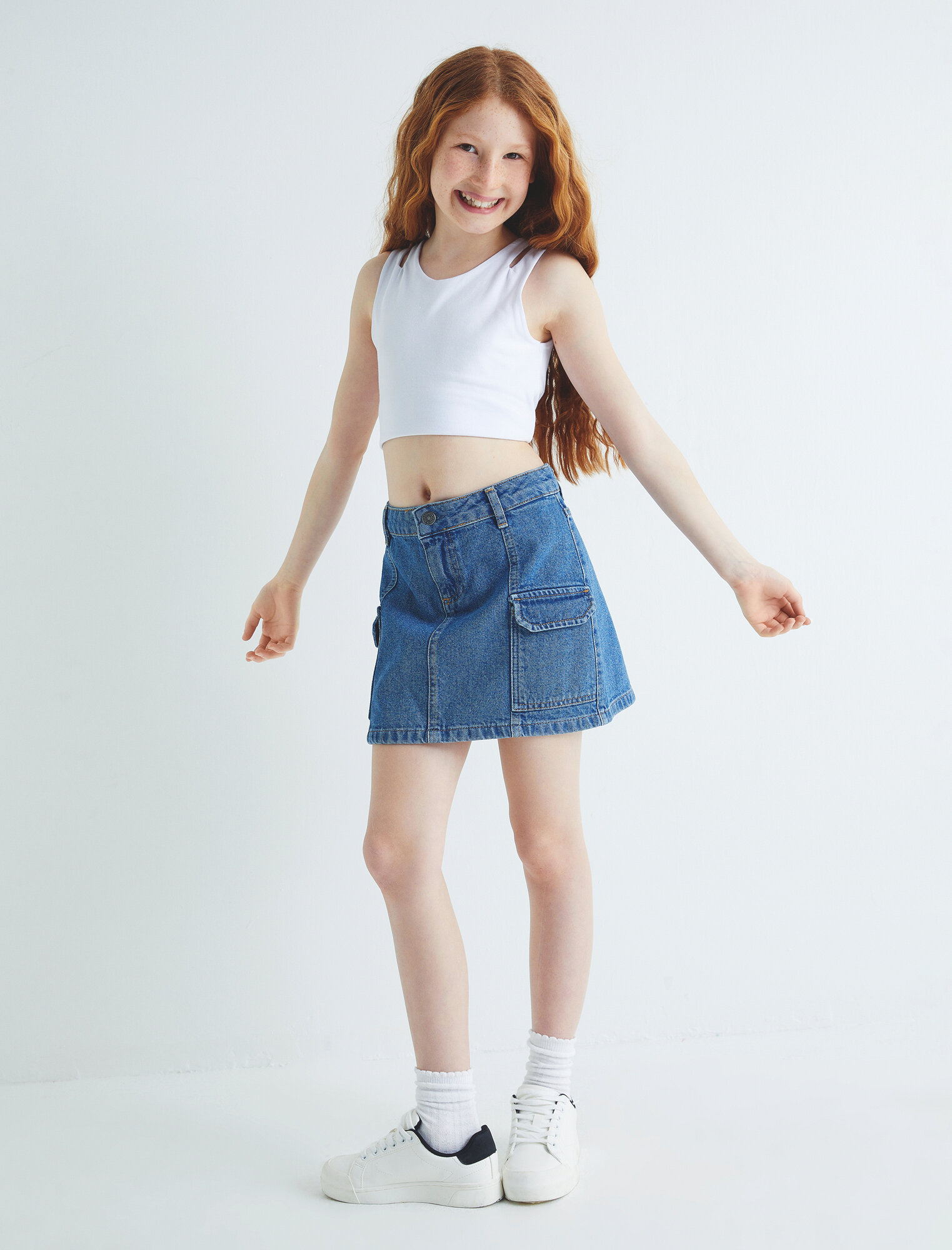 Школьная юбка KOTON размер 13-14 лет синий