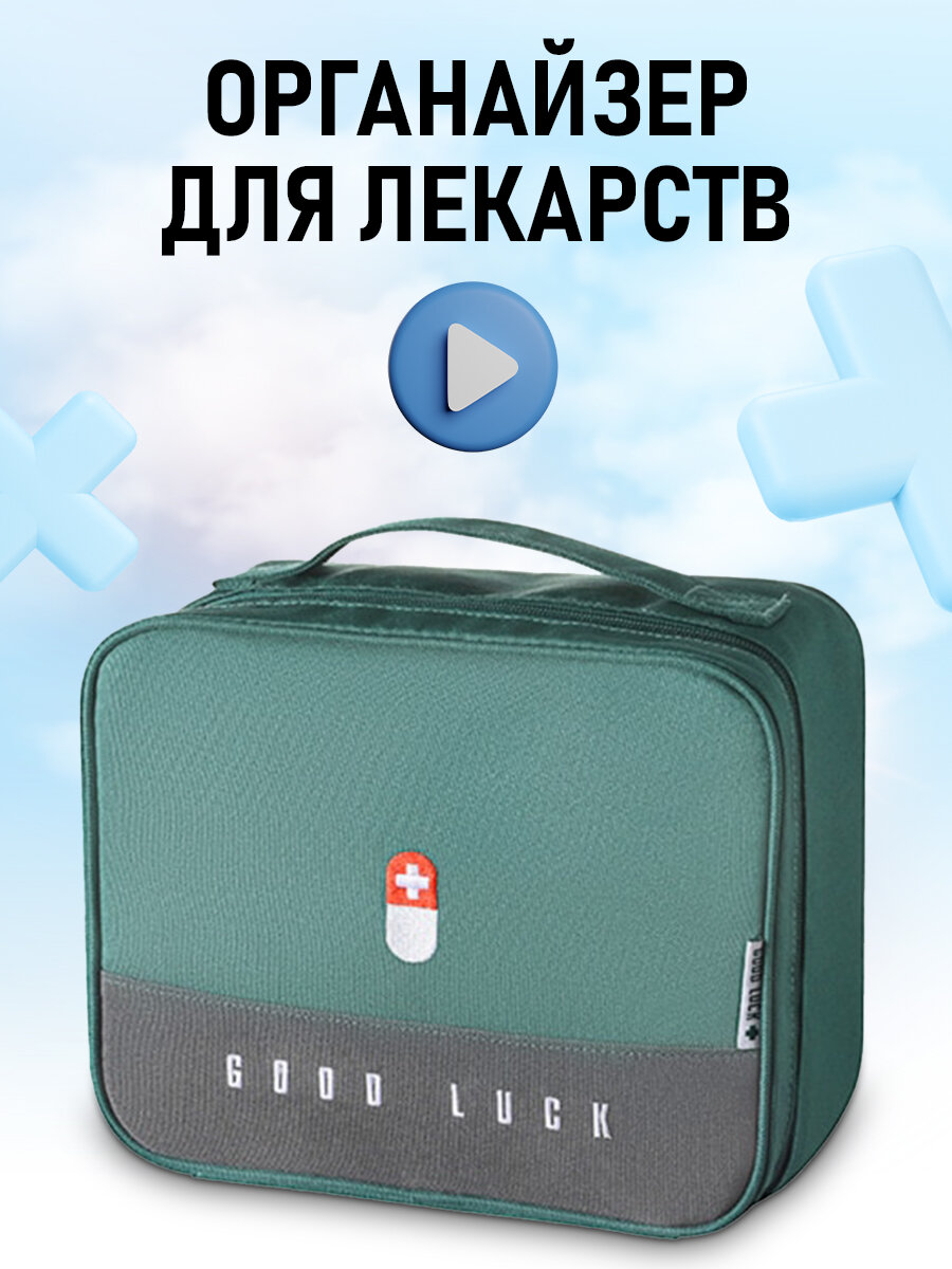 Органайзер для лекарств Зеленый