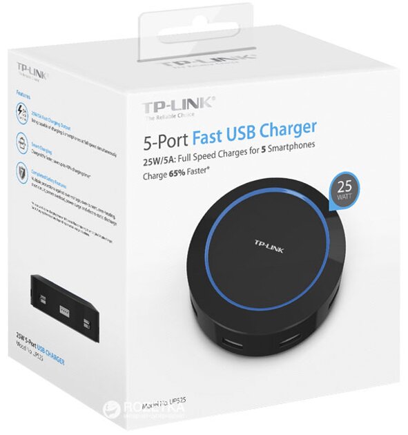 TP-Link UP525 25W 5-портовая USB Зарядка