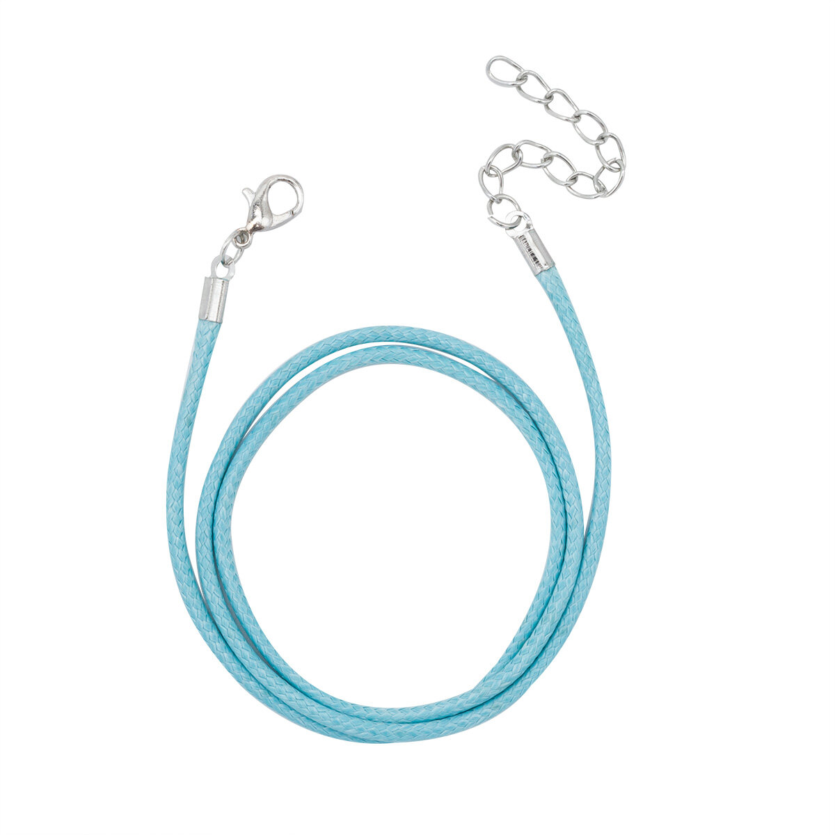 4AR343 Шнур вощеный с замком, 2мм, 45см. Astra&Craft (41 голубой)