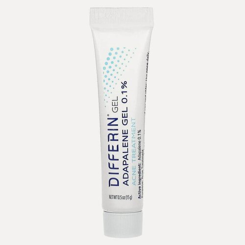 Изображение товара Differin, 0,1% гель с адапаленом, средство от акне, без отдушки, 15 г