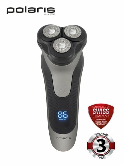 Бритва электрическая PMR 0420R flex&float 4D PRO Черный/Серебряный (POLARIS)