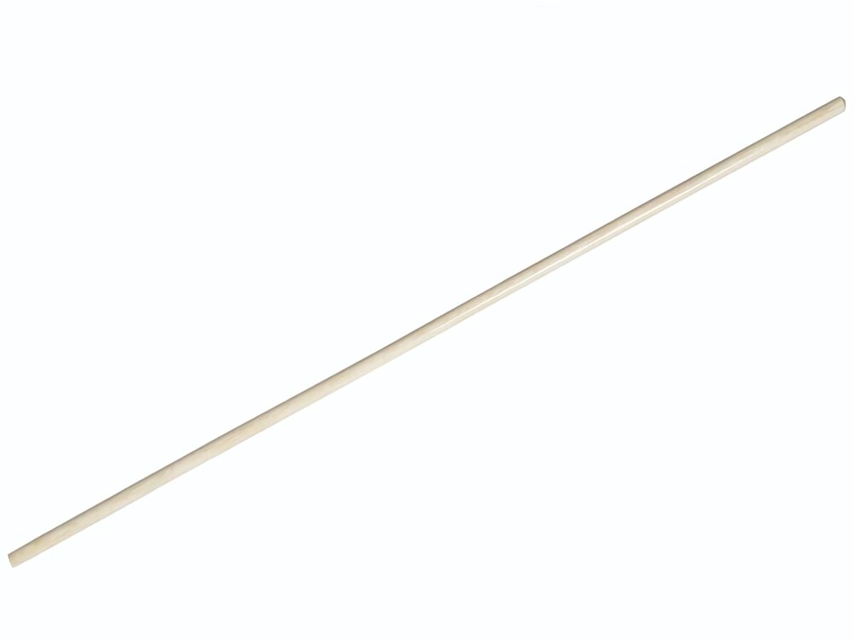 Черенок деревянный d=25мм 120см гладкий прочный удобный для щеток