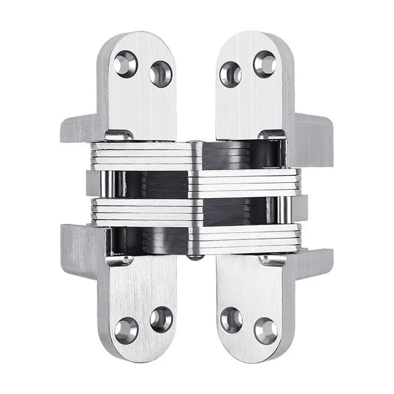 1 шт скрытые петли из нержавеющей стали 304 невидимые скрытые складные перекрестные дверные петли для кухонной мебельной фурнитуры 60x13 mm