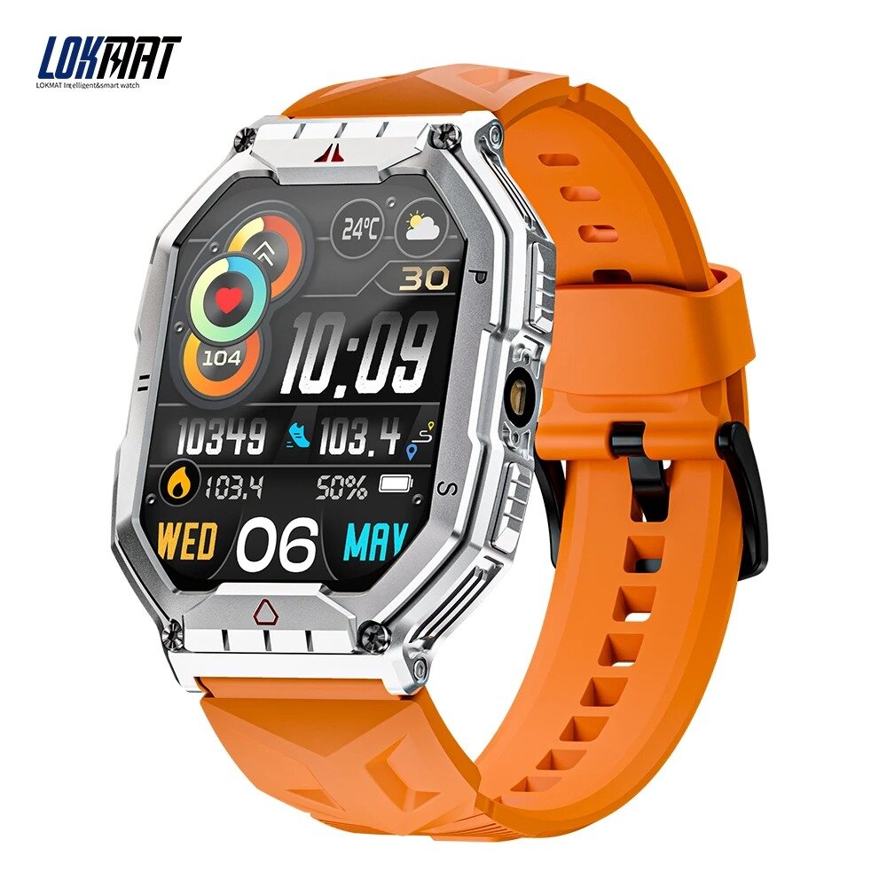 LOKMAT Ocean 3 Pro Sport Smart Watch Фитнес-Водонепроницаемые Часы С Сенсорным Экраном Для Измерения Сердечного Ритма