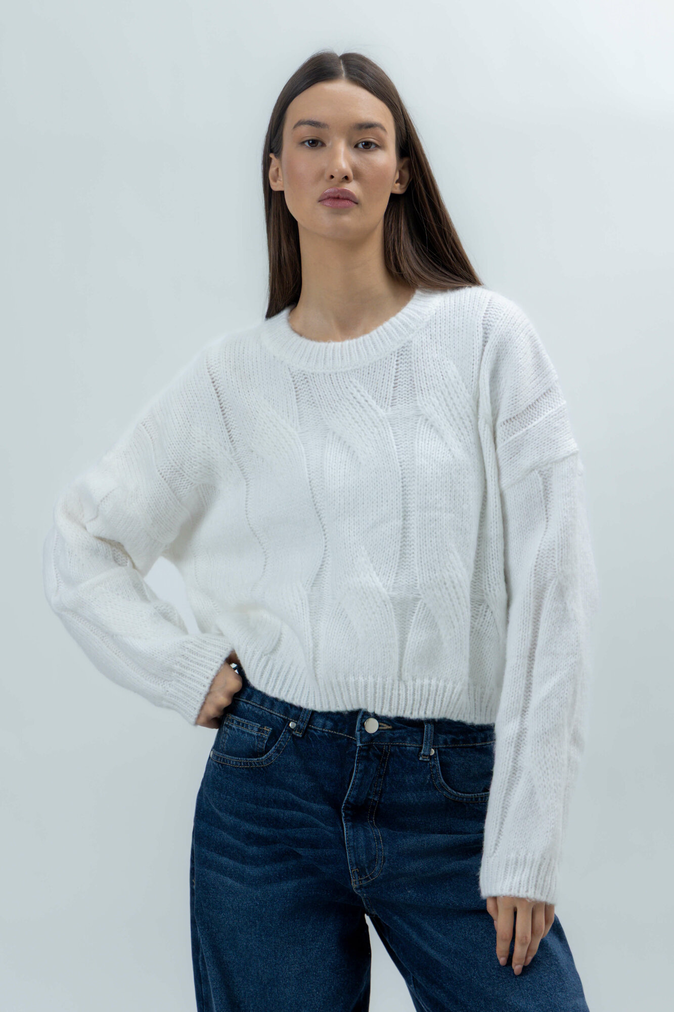 Джемпер TERRA PRO, размер S, whisper white — фото 1