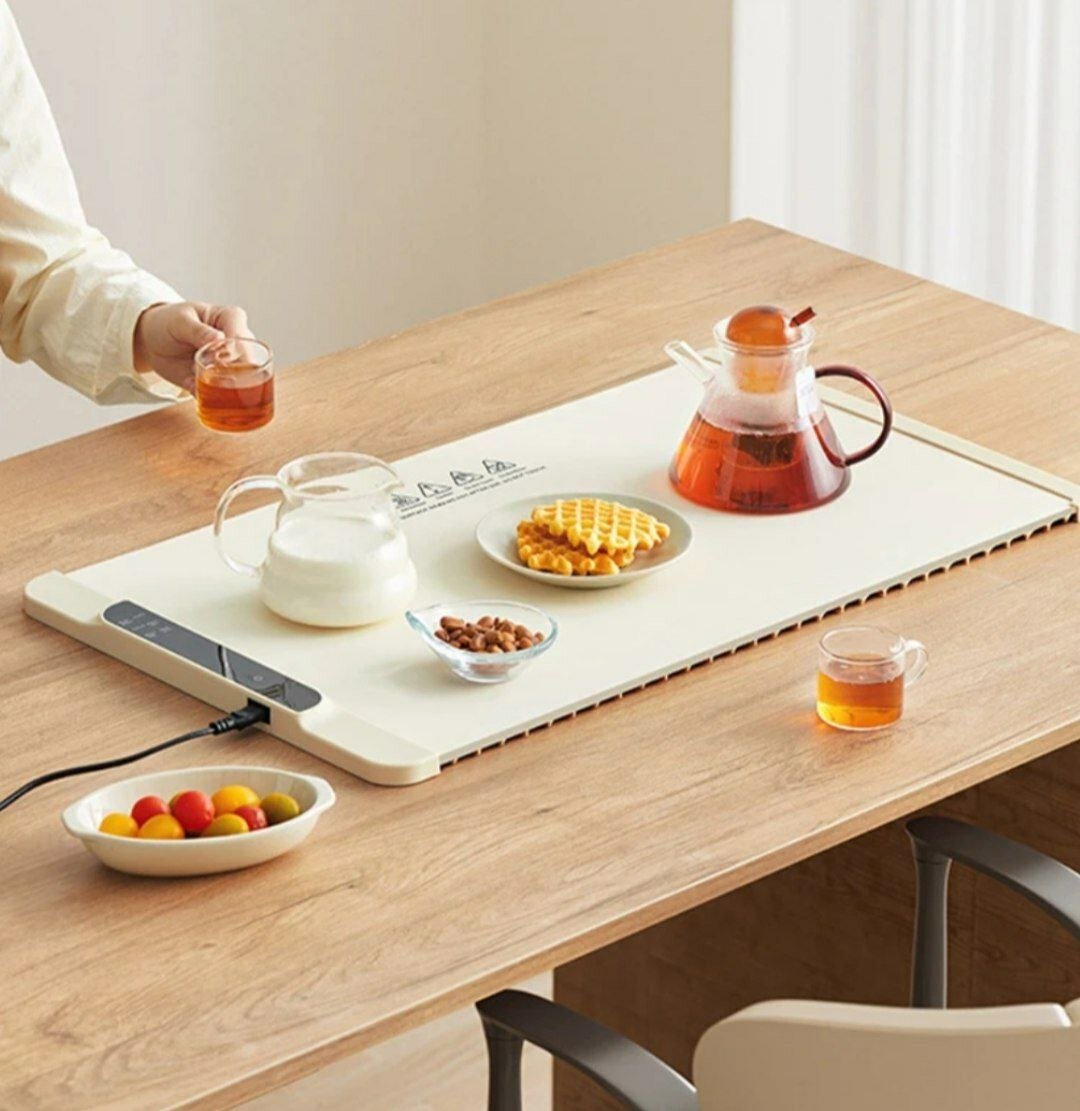 Складной силиконовый поднос, электрический подогреватель для еды, коврик для подогрева рулонов. 800 x 800