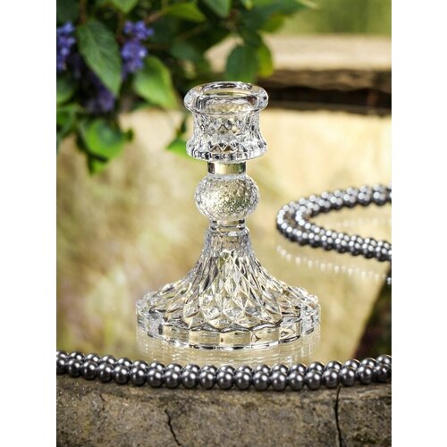 Подсвечник декоративный стекло 1 свеча 35х10 см Y4-4873 1945₽