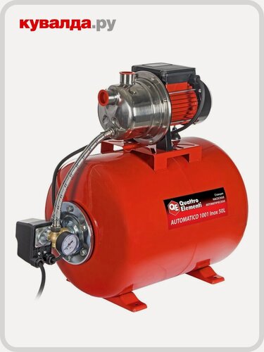 Изображение товара Установка для водоснабжения QUATTRO ELEMENTI AUTOMATICO 1001 INOX 50L