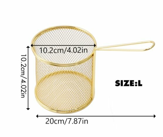 Эксклюзивная сетка для фритюра 102x102x200, круглая корзина большого объема