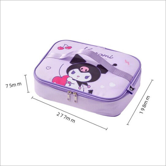 Изолированная сумка для ланч-бокса Sanrio для учеников начальной школы, портативная сумка для ланч-бокса для офисных работников, утолщенная сумка для ланч-бокса с алюминиевой фольгой