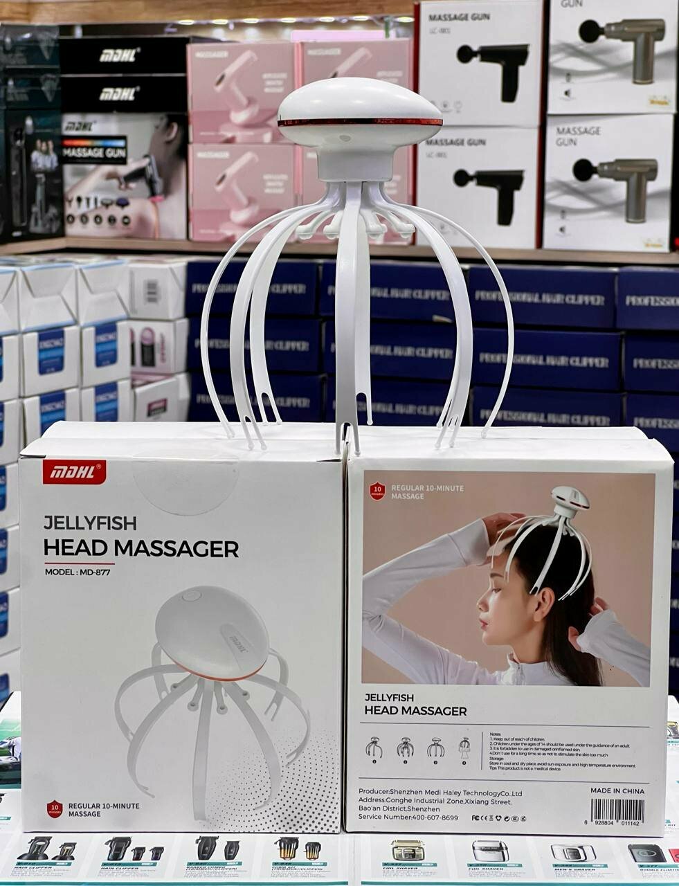 Массажер JELLYFISH HEAD MASSAGER, умный массаж для вашего головы