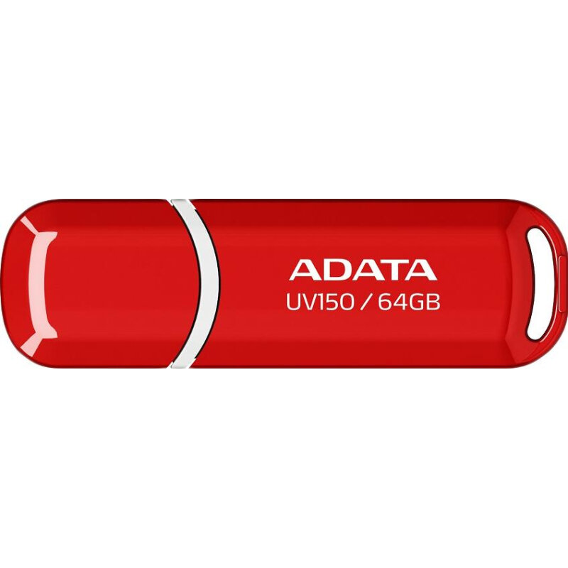 Флешка A-Data UV150 64Gb (AUV150-64G-RRD) USB3.1 Red - фотография № 10