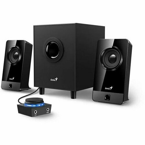 Компьютерные колонки 2.1 SW-2.1 300X, 2х3.25 Вт + 3 Вт, USB, черные черный