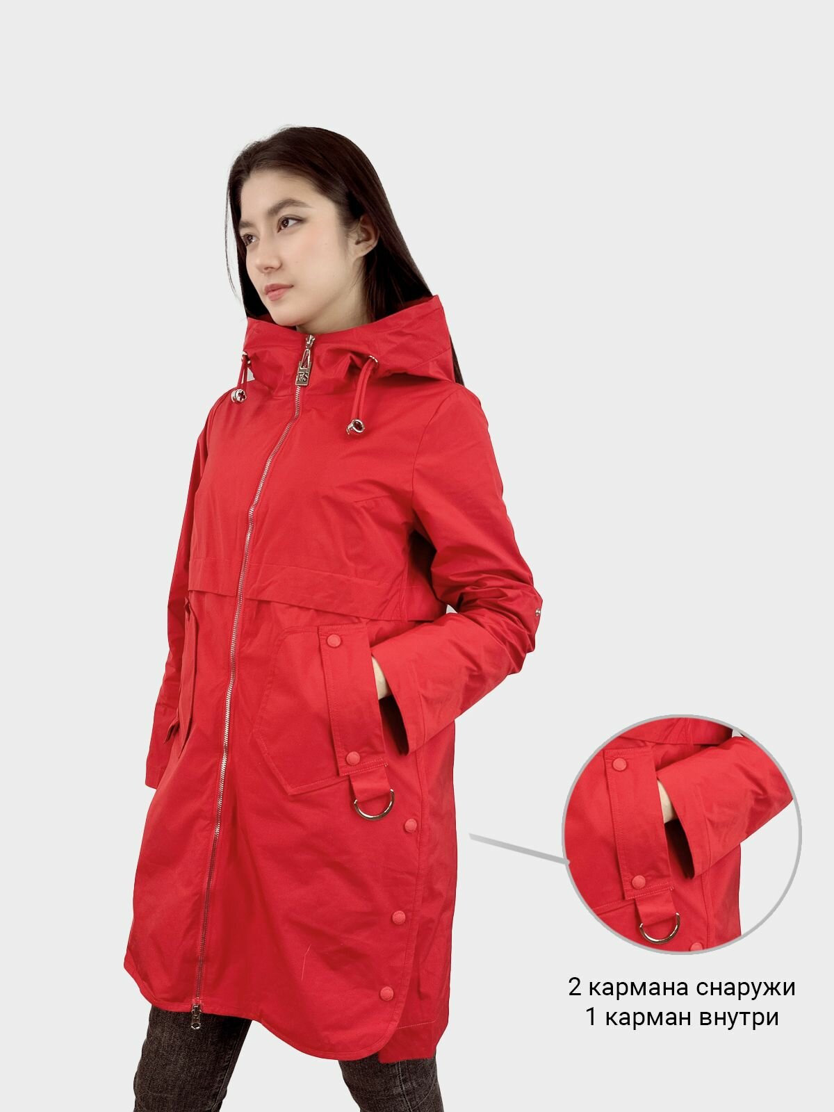 Куртка MISSNOWE Весна-лето 2025, размер 50/52, красный — фото 1