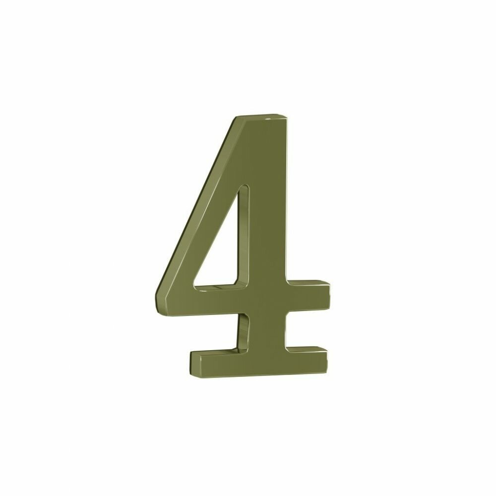 Дверные Цифры Bravo Цифра 4 G Золото 45мм / Браво.