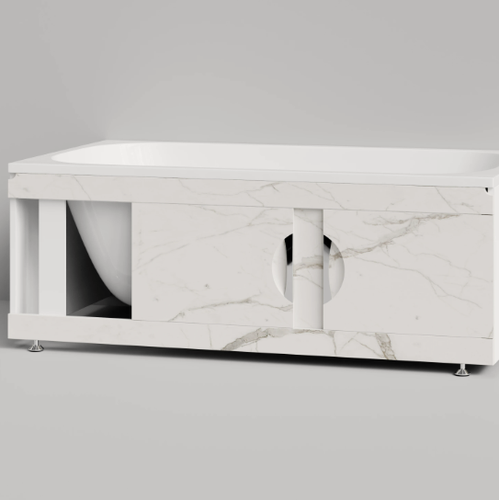 Изображение товара Экран под ванну 150 мрамор (натуральное молоко))