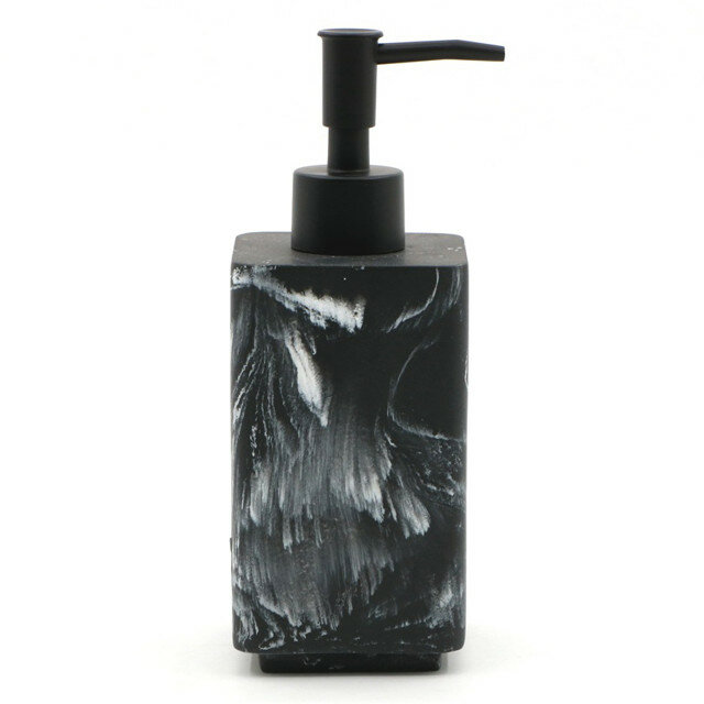 Дозатор для жидкого мыла Black Marble полирезин черный