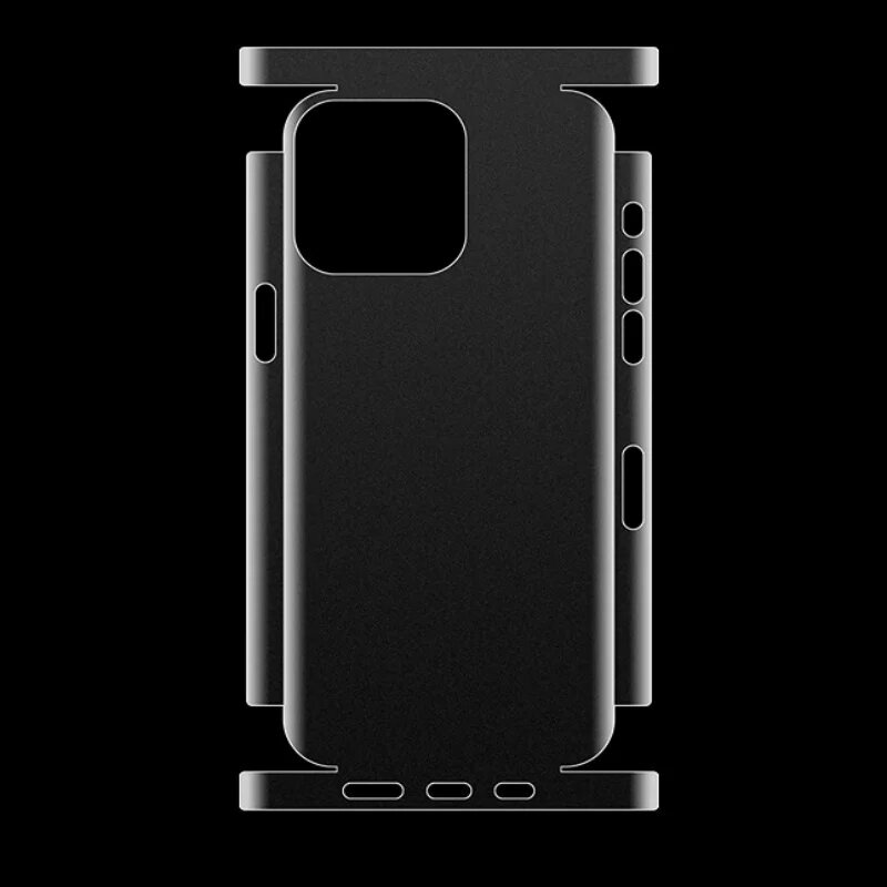 2025 Новая 3D прозрачная гидрогелевая пленка Ice Film Матовая задняя пленка для iPhone 17 16 15 14 13 12 11Pro Max X XR Наклейка с полным покрытием