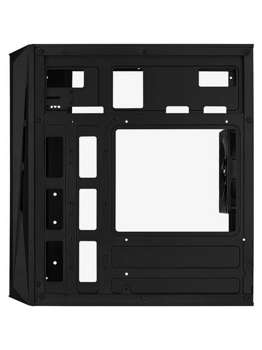 Корпус mATX AeroCool 4710562759372 черный, без БП, боковая панель из закалённого стекла, USB 3.0, USB 2.0, audio - фото №7