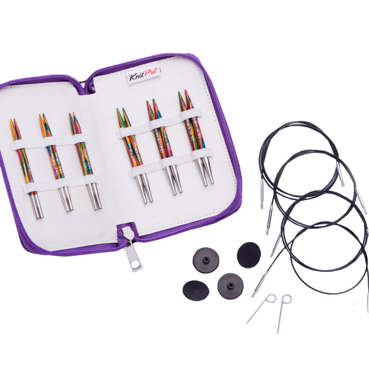 Набор "Deluxe - Special IC" съемных спиц "Symfonie", длина 10см, 6 размеров, KnitPro, 20662