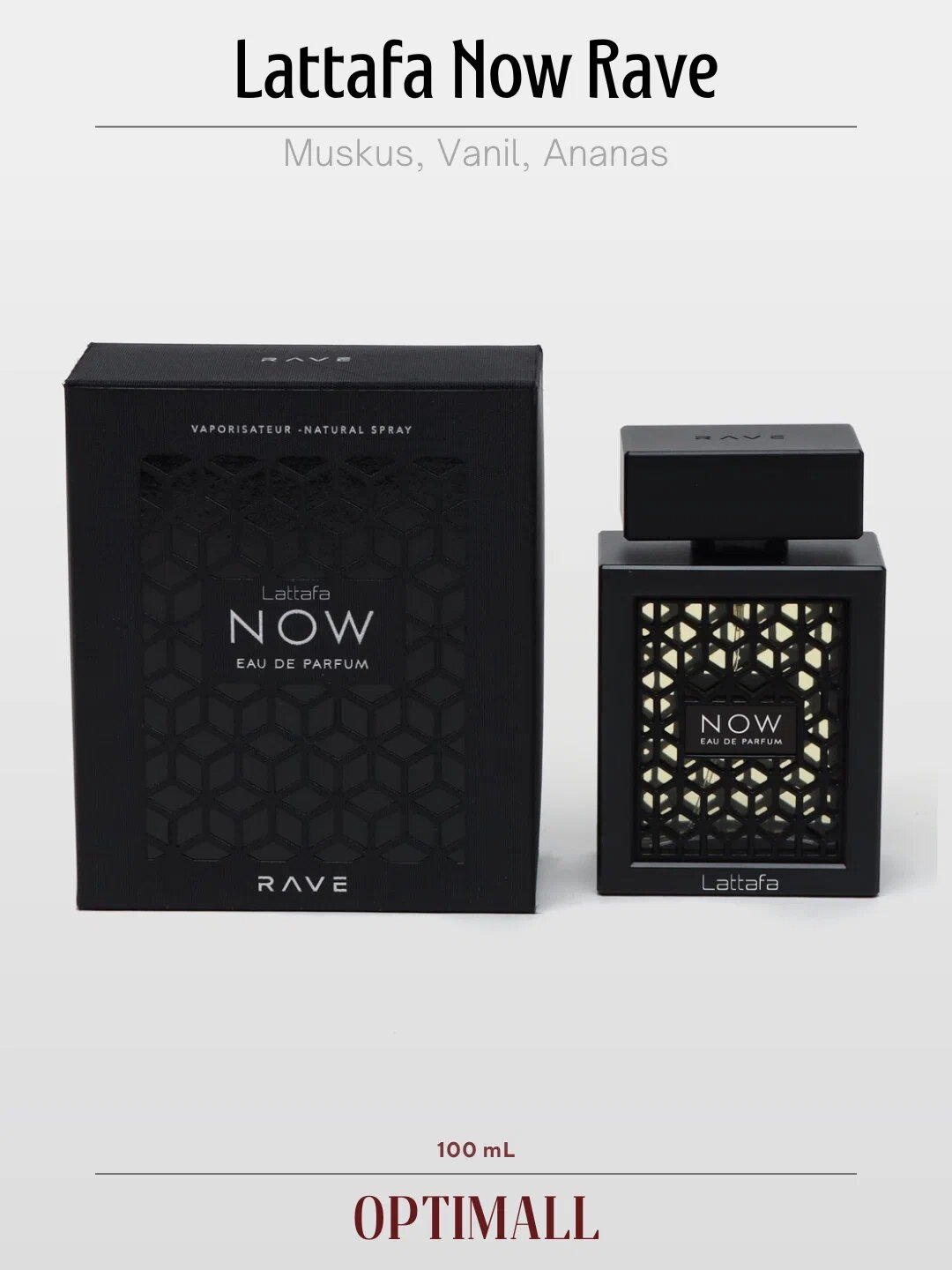 Духи Now Rave, парфюмерная вода для мужчин Lattafa Now Rave, 3 мл