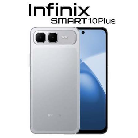 Смартфон Infinix Smart 10, Titanium Silver, 4/64 GB, диагональ 6.7", 120 Hz