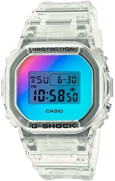 Наручные часы CASIO Японские наручные часы Casio G-SHOCK DW-5600SRS-7 с хронографом