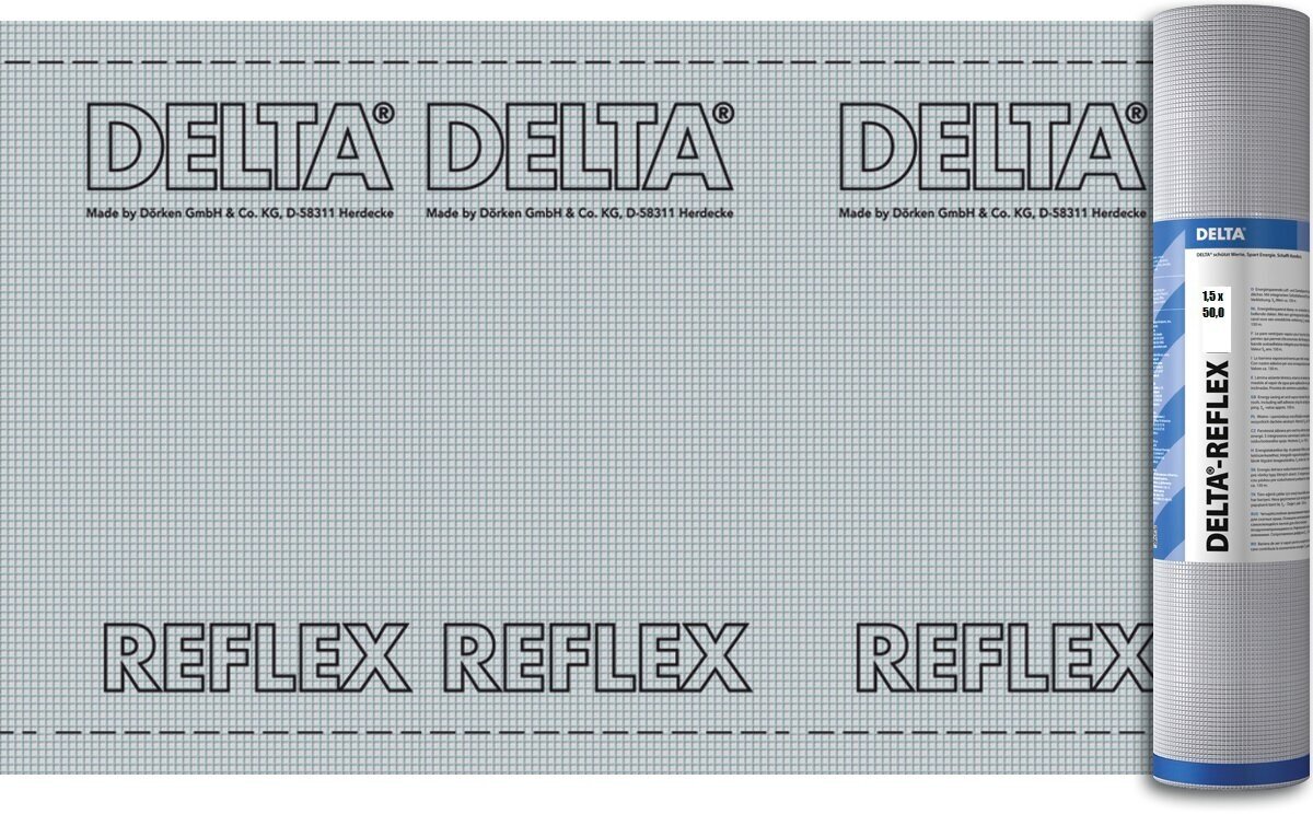 Отражающая пароизоляция DELTA-REFLEX 1,5х50м