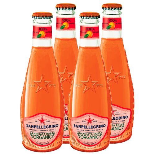 фото Газированный напиток Sanpellegrino Organic Aranciata Rossa, 0.2 л, 4 шт.