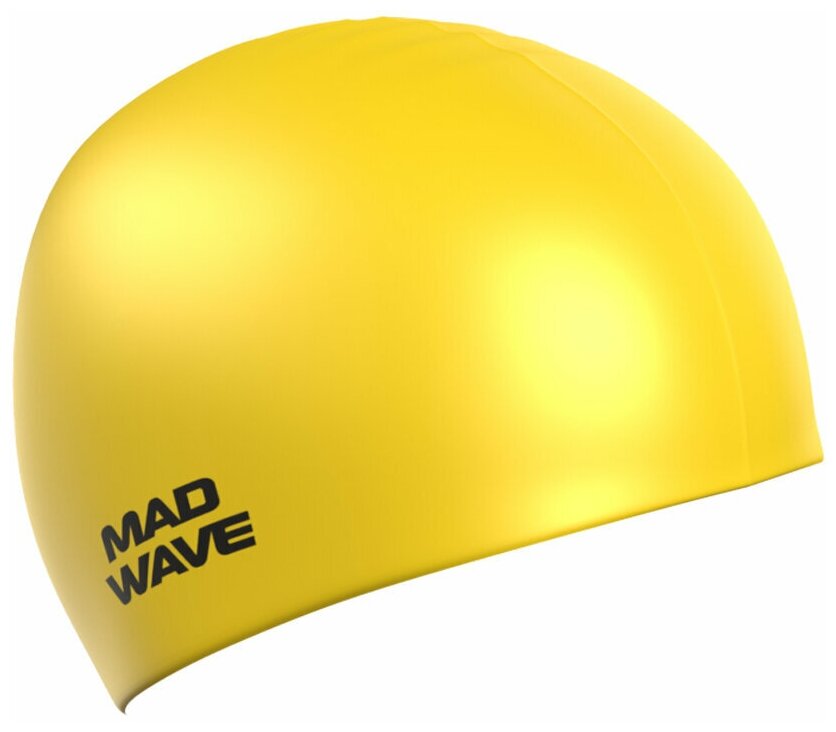 M0531 12 2 06W Силиконовая шапочка Mad Wave Intensive Big увеличенного объема (+5 мм) желтый M0531 12 2 06W