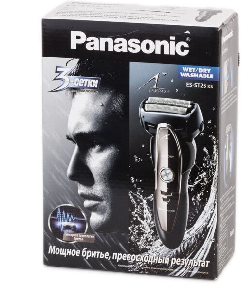 Бритва PANASONIC Тип сетчатая/Электропитание от сети и аккумулятора/Время автономной работы 45 мин. Цвет черный 8887549523540 - фото №19