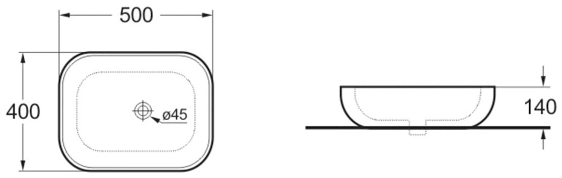 Раковина 50 см Vincea VBS-101 - фотография № 3