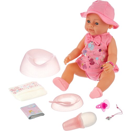 Интерактивный пупс Warm baby Lovely baby, 43 см, 8040-463 розовый