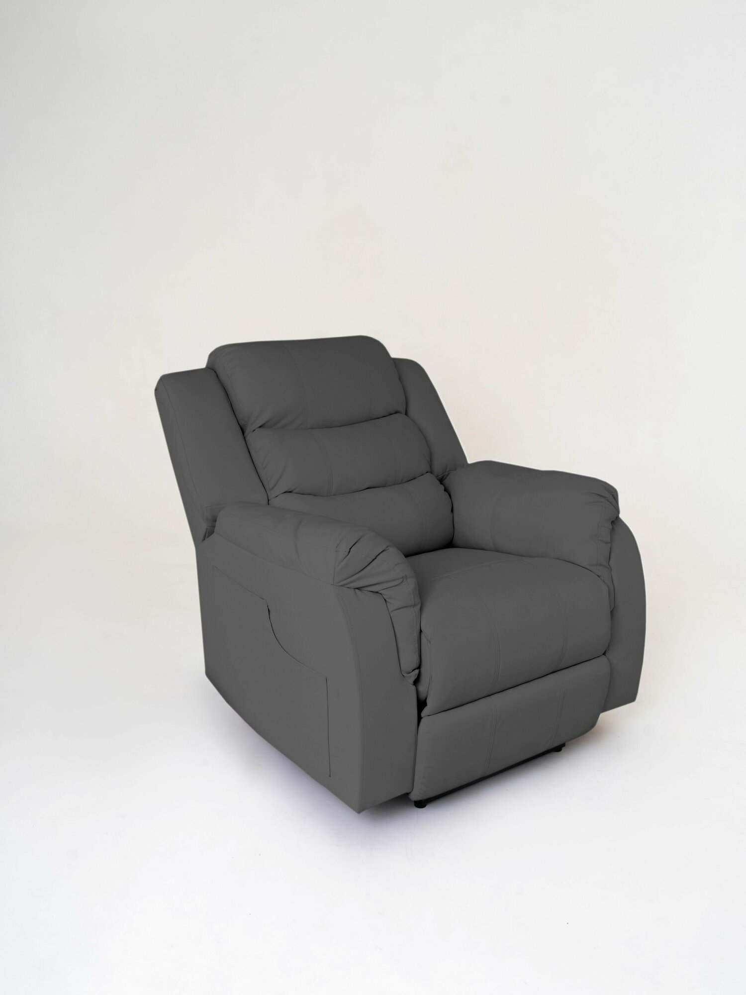 Кресло реклайнер с электроприводом, Masscomplekt, темно-серый