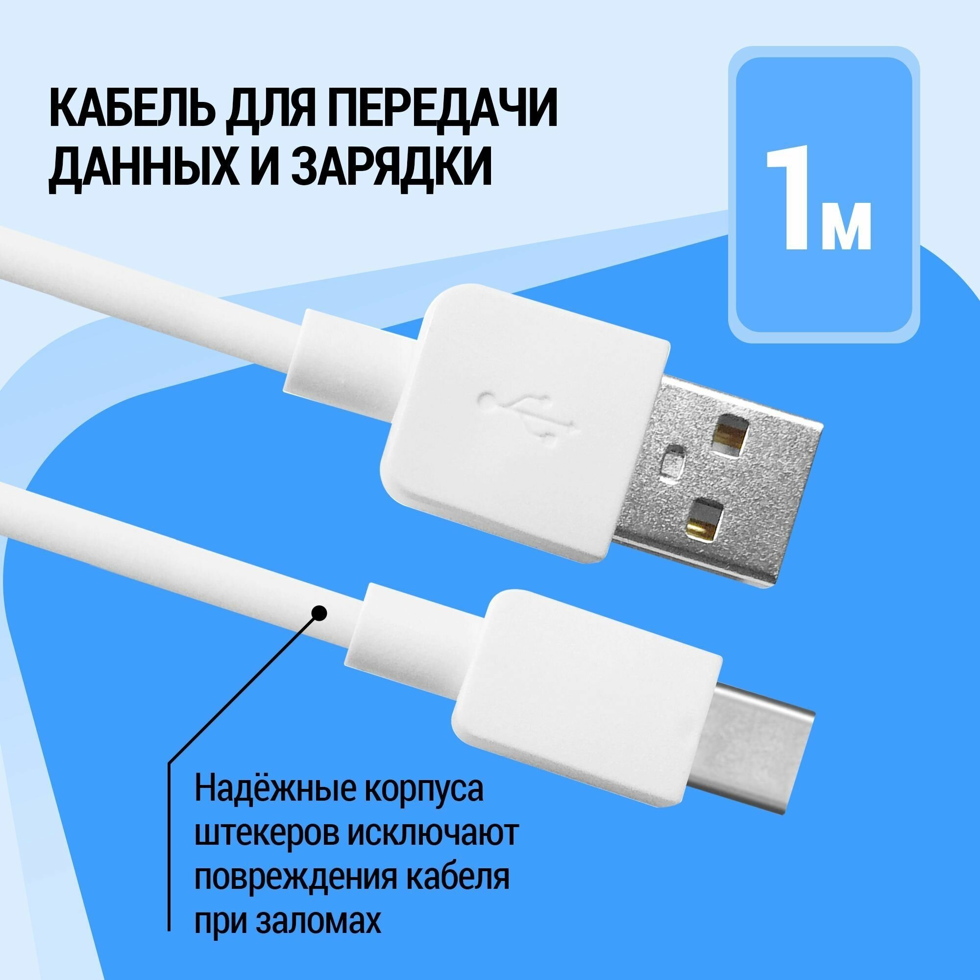 Кабель USB2.0 TO TYPE-C 1M USB08-01C 87495 DEFENDER - фото №2