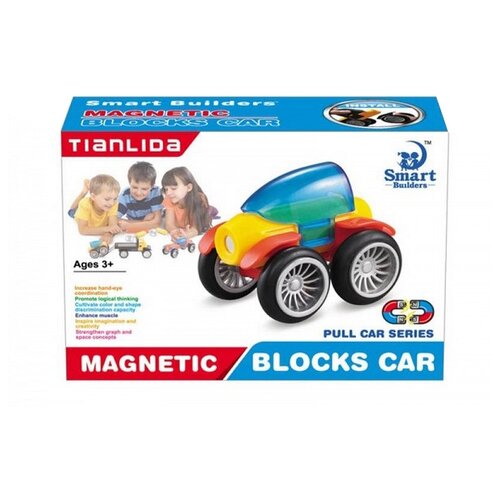 Конструктор Smart Builders Magnetic Blocks Car 385j Машинка