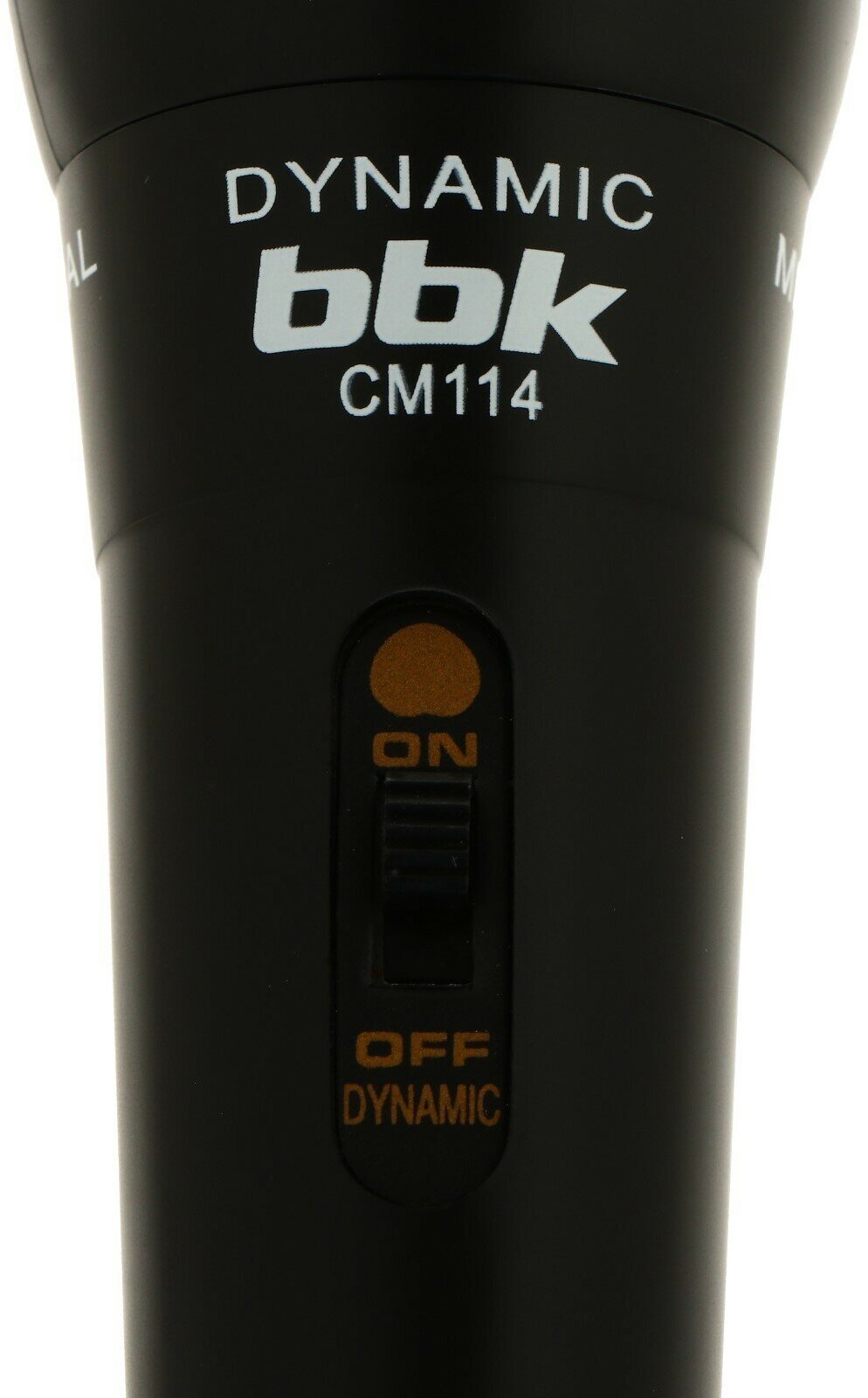Универсальный динамический проводной микрофон BBK CM114 черный