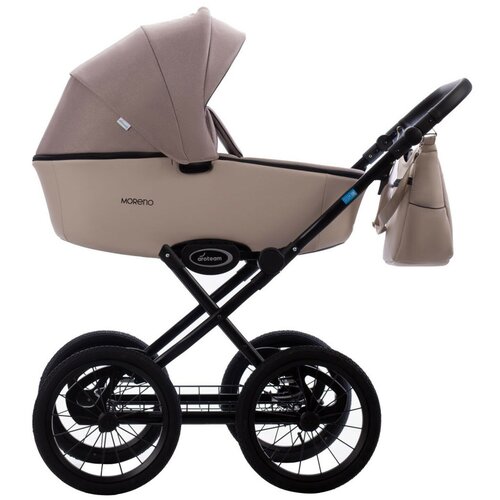 Коляска 2в1 Aroteam MORENO SL 02 (бежевый+св.бежевая кожа)