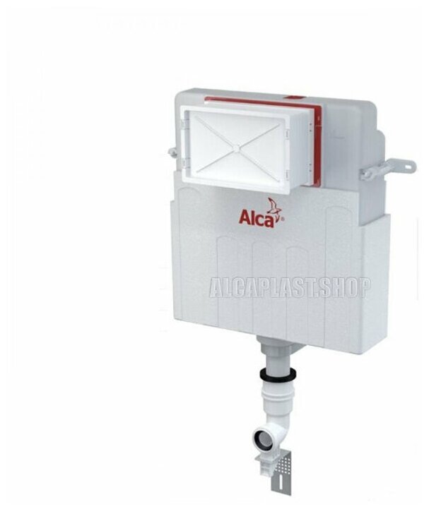 фото Смывной бачок Alcaplast Basicmodul AM112-0001 для унитаза с двумя режимами смыва