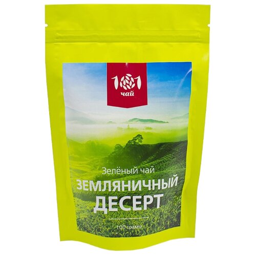 фото Чай зеленый 101 чай Земляничный десерт, 100 г
