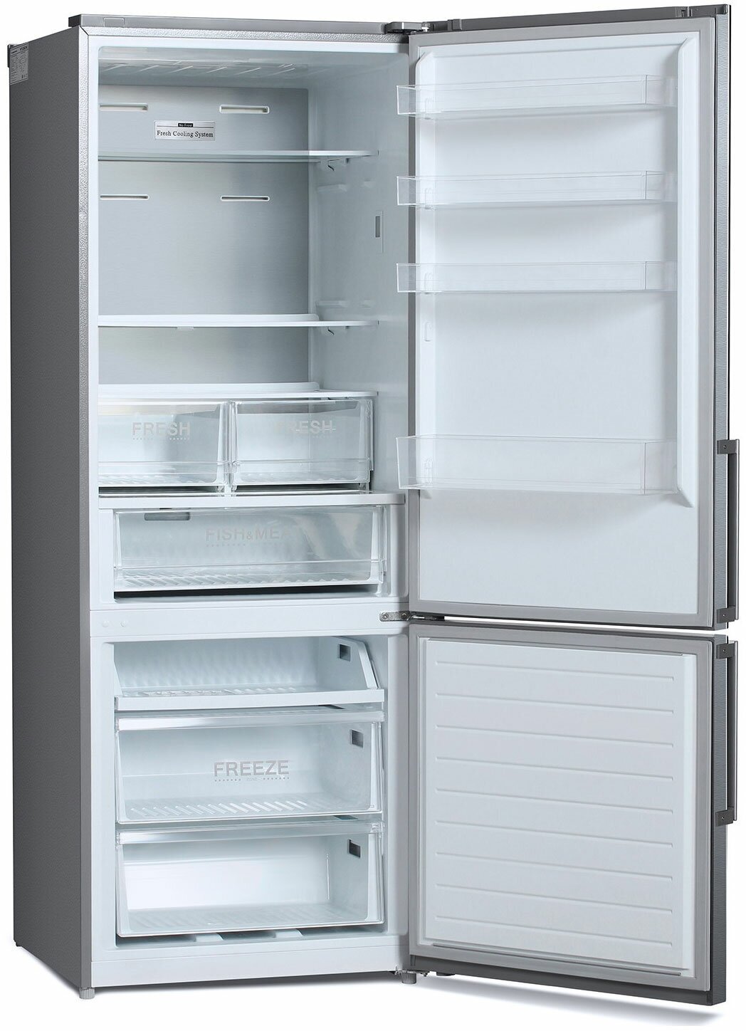 Холодильник HYUNDAI , двухкамерный, черная сталь - фото №15
