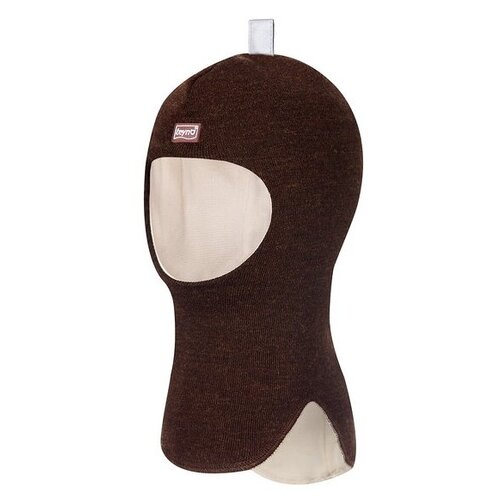 фото Шапка-шлем teyno зимняя, шерсть, хлопок, подкладка, размер 2, коричневый