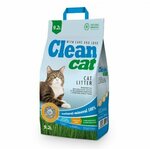 Clean Cat Наполнитель впитывающий кремниевый аромат свежей травы - изображение