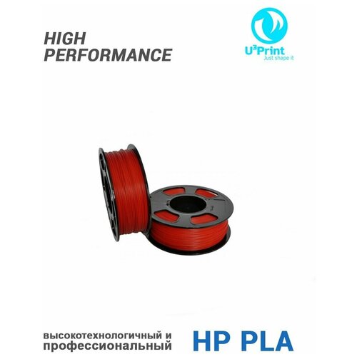 HP PLA Красный Пластик для 3D печати, 1 кг, U3Print (Ruby)