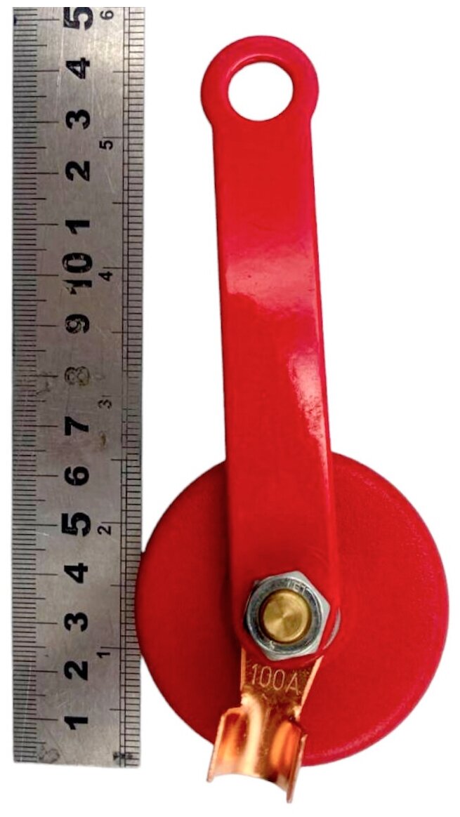 Магнитная масса (100А) для сварки с ручкой, усилие до 15 кг - фотография № 15