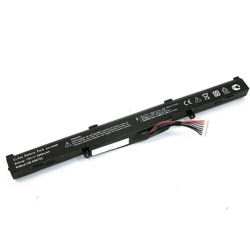 Аккумулятор OEM (совместимый с A41-X550E) для ноутбука Asus X450J 14.4V 37Wh (2600mAh) черный аккумулятор батарея для ноутбука asus a450v cs aux450nb 15v 2950 mah